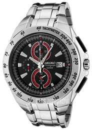 Seiko Czarny/Stal Ø44 mm SNAB07