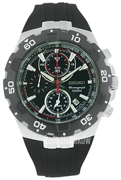 Seiko Czarny/Guma Ø42 mm SNAD35P2