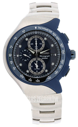 Seiko Chronograph Czarny/Stal Ø44 mm SNAD41