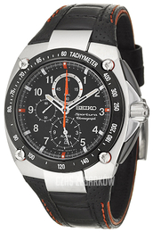 Seiko Czarny/Skóra Ø44 mm SNAD59