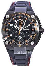 Seiko Czarny/Skóra Ø44 mm SNAE37