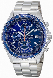 Seiko Chronograph Niebieski/Stal Ø40 mm SND255P1