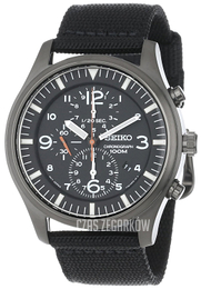 Seiko Chronograph Czarny/Tkanina Ø44 mm SNDA65