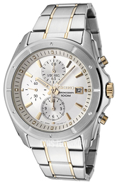 Seiko Chronograph Srebrny/Stal w odcieniu złota Ø44 mm SNDB71
