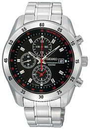 Seiko Czarny/Stal Ø42 mm SNDC49P1