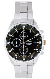 Seiko Chronograph Czarny/Stal Ø40 mm SNDC89