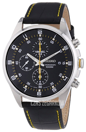 Seiko Chronograph Czarny/Skóra Ø40 mm SNDC89PD