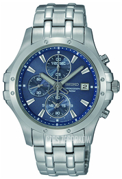 Seiko Chronograph Niebieski/Stal Ø40 mm SNDC97