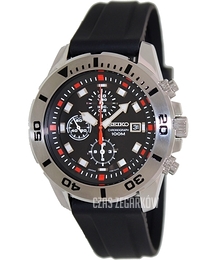 Seiko Chronograph Czarny/Guma Ø45 mm SNDD95P2