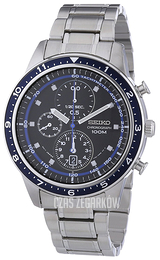 Seiko Chronograph Czarny/Stal Ø43 mm SNDF39