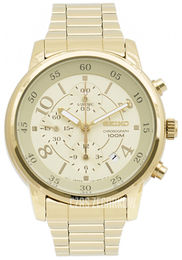 Seiko Chronograph Szampański/Stal w odcieniu złota Ø39 mm SNDW84
