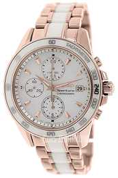 Seiko Sportura Srebrny/Stal w kolorze różowego złota Ø38.2 mm SNDW98P1