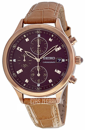 Seiko Brązowy/Skóra Ø36 mm SNDX04