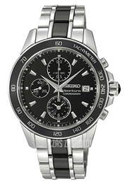 Seiko Sportura Czarny/Stal Ø40 mm SNDX97