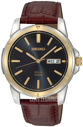 Seiko Niebieski/Skóra Ø39 mm SNE102P9