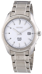 Seiko Solar Biały/Tytan Ø44 mm SNE139P1