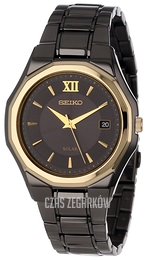Seiko Dress Czarny/Stal Ø42 mm SNE168