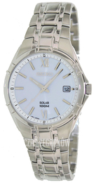 Seiko Dress Biały/Stal Ø37 mm SNE213