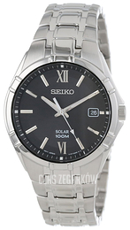 Seiko Dress Czarny/Stal Ø38 mm SNE215