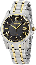 Seiko Solar Szary/Stal w odcieniu złota Ø45 mm SNE398