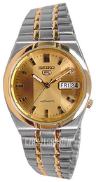 Seiko 5 Różowe złoto/Stal w kolorze różowego złota SNK046