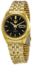 Seiko 5 Czarny/Stal w odcieniu złota Ø37 mm SNK368K