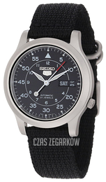 Seiko 5 Czarny/Tkanina Ø37 mm SNK809