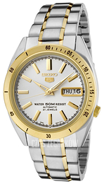 Seiko 5 Biały/Stal w odcieniu złota Ø37 mm SNKF52