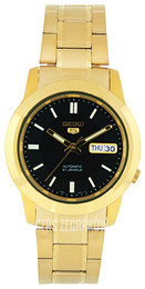 Seiko 5 Czarny/Stal w odcieniu złota Ø38 mm SNKK22