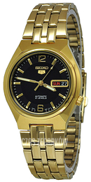 Seiko 5 Czarny/Stal w odcieniu złota Ø36 mm SNKL66K1