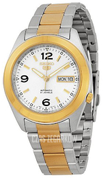 Seiko 5 Biały/Pozlacana Ø38 mm SNKM80