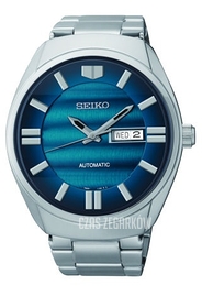 Seiko 5 Niebieski/Stal Ø44 mm SNKN03