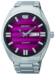 Seiko 5 Czerwony/Stal Ø44 mm SNKN05