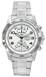 Seiko Biały/Stal Ø44 mm SNN191P1