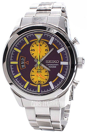 Seiko Chronograph Wielokolorowy/Stal Ø45 mm SNN285P1