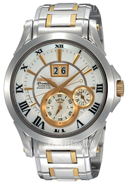 Seiko Premier Srebrny/Stal w odcieniu złota Ø40 mm SNP022