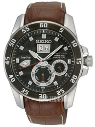 Seiko Czarny/Skóra Ø42 mm SNP055P2