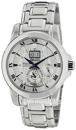 Seiko Kinetic Srebrny/Stal Ø42 mm SNP091P1
