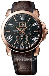 Seiko Premier Czarny/Guma Ø42 mm SNP146P1