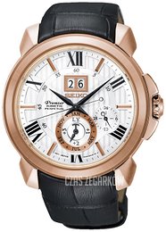 Seiko Premier Srebrny/Skóra Ø42.9 mm SNP150P1