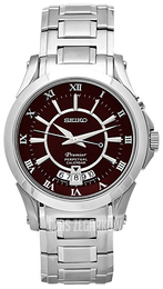 Seiko Premier Brązowy/Stal Ø40 mm SNQ117
