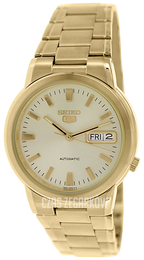 Seiko 5 Szampański/Stal w odcieniu złota Ø38 mm SNXE92K
