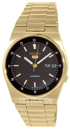 Seiko 5 Czarny/Stal w odcieniu złota Ø39 mm SNXM20K