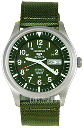 Seiko 5 Zielony/Skóra Ø40 mm SNZG09J1