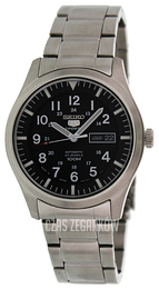 Seiko Dress Czarny/Stal Ø42 mm SNZG13J1