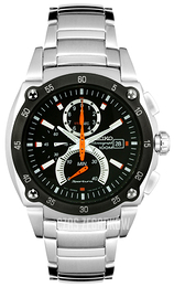 Seiko Czarny/Stal Ø42 mm SPC001