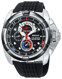 Seiko Velatura Czarny/Guma Ø42 mm SPC007