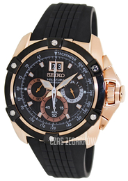 Seiko Velatura Czarny/Guma Ø44 mm SPC074