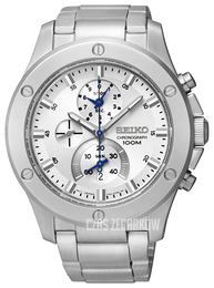 Seiko Chronograph Srebrny/Stal Ø44 mm SPC091
