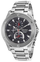 Seiko Chronograph Czarny/Stal Ø46 mm SPC095
